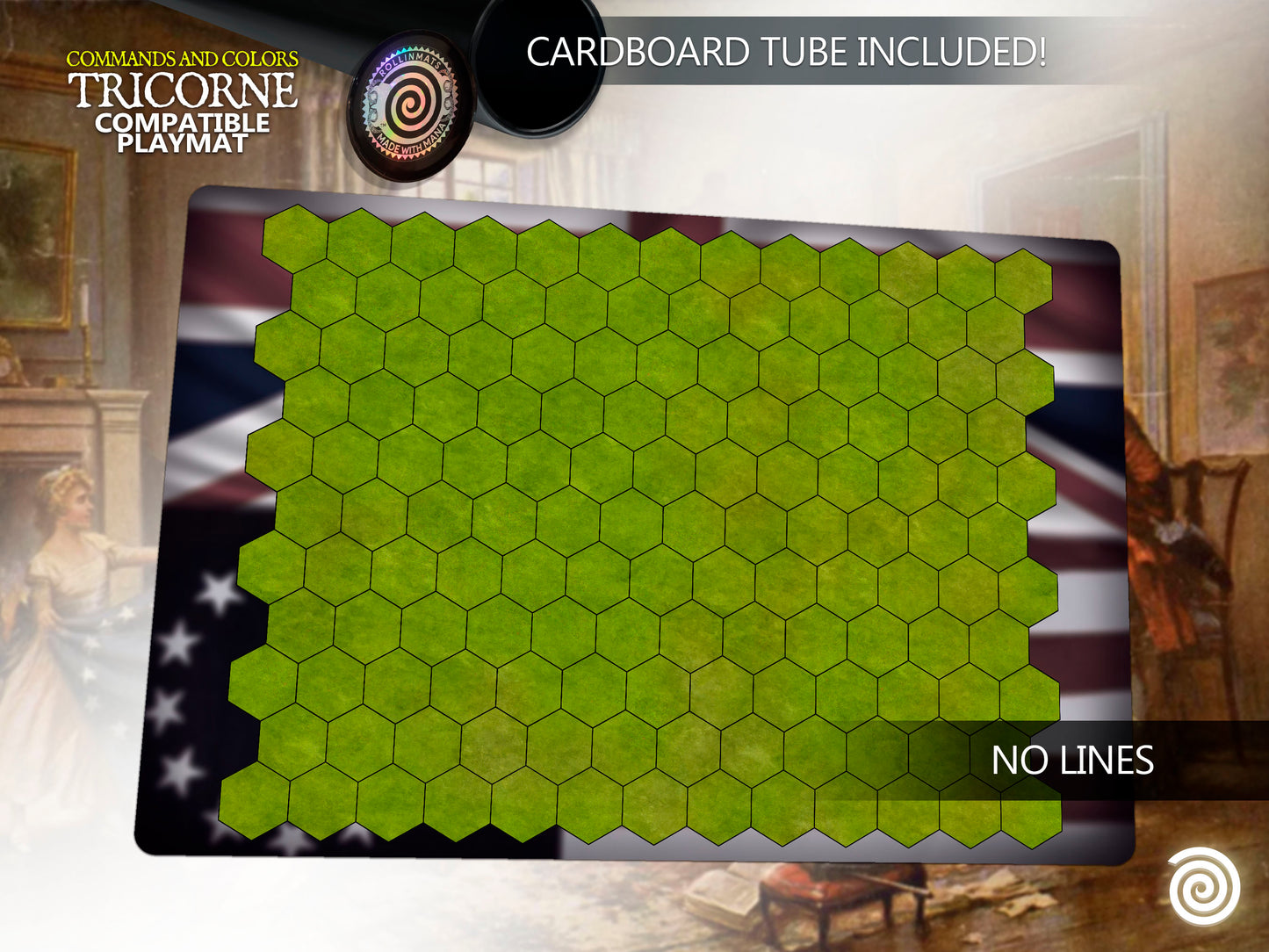 Commands &amp; Colors: The American Revolution compatible Gamemat - (TRICORNE)