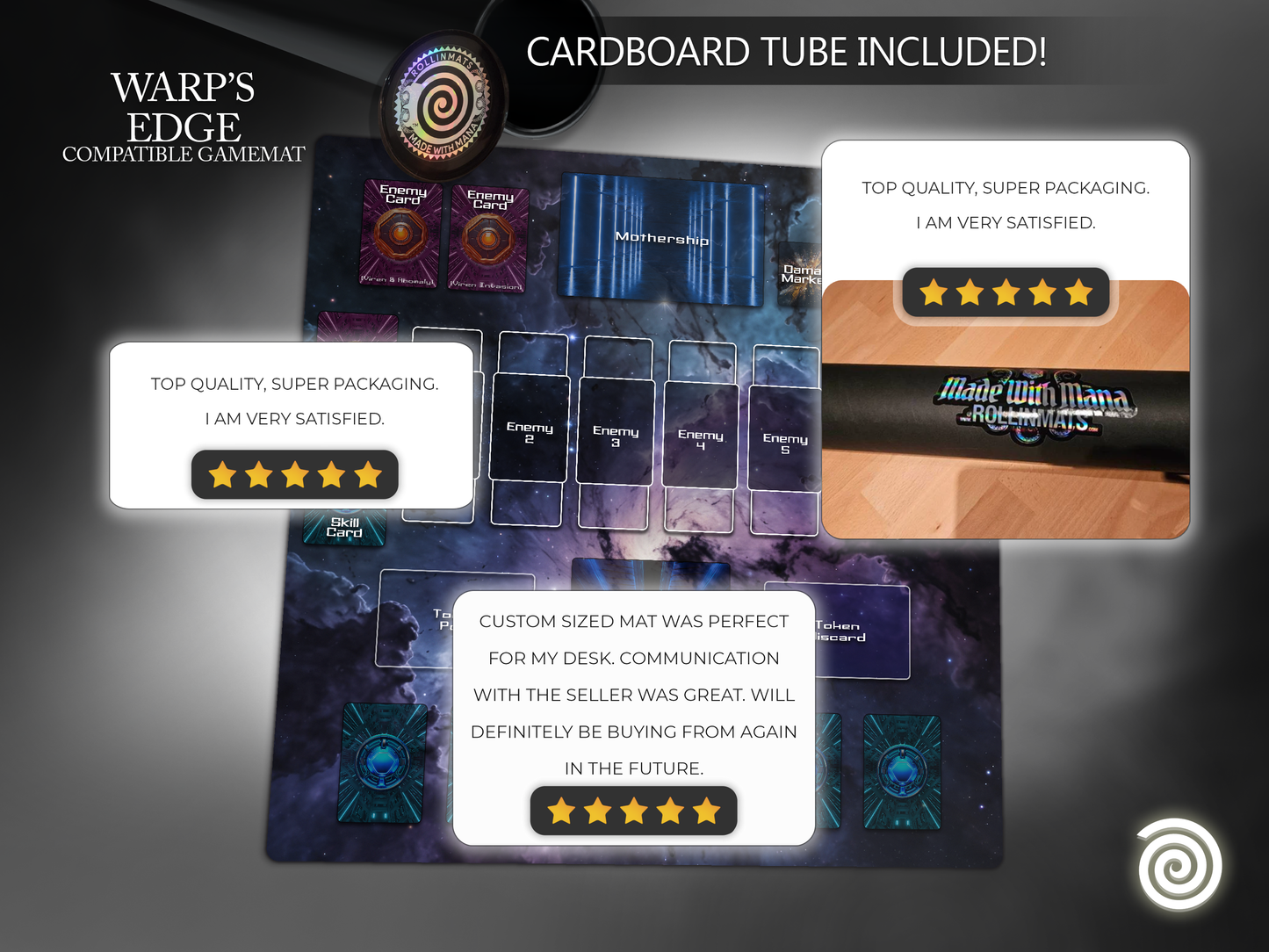 WARP'S Edge Ultimate Compatible Playmat