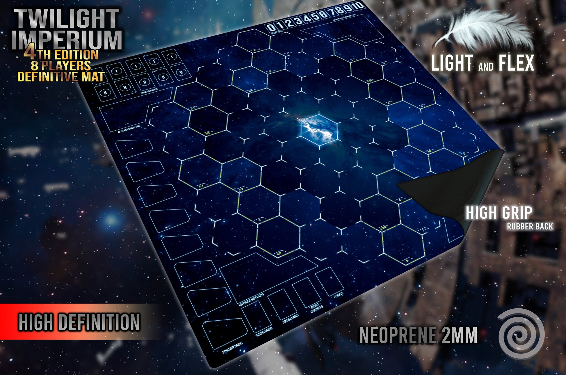 NEW! Tapete para Twilight Imperium 8 jugadores Escoge entre 4 th edition y 3th edition UNOFFICIAL PRODUCT