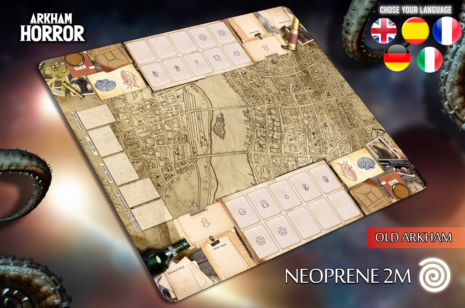 Arkham Horror LCG - Board Game Mat | Rollinmats Arkham Horror LCG - Board Game Mat | Rollinmats