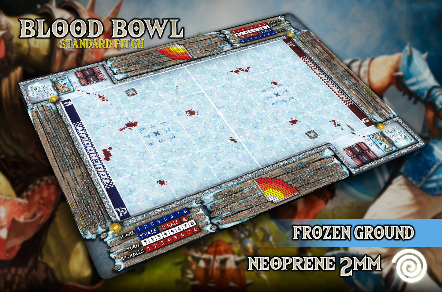 Blood Bowl compatible Gamemats