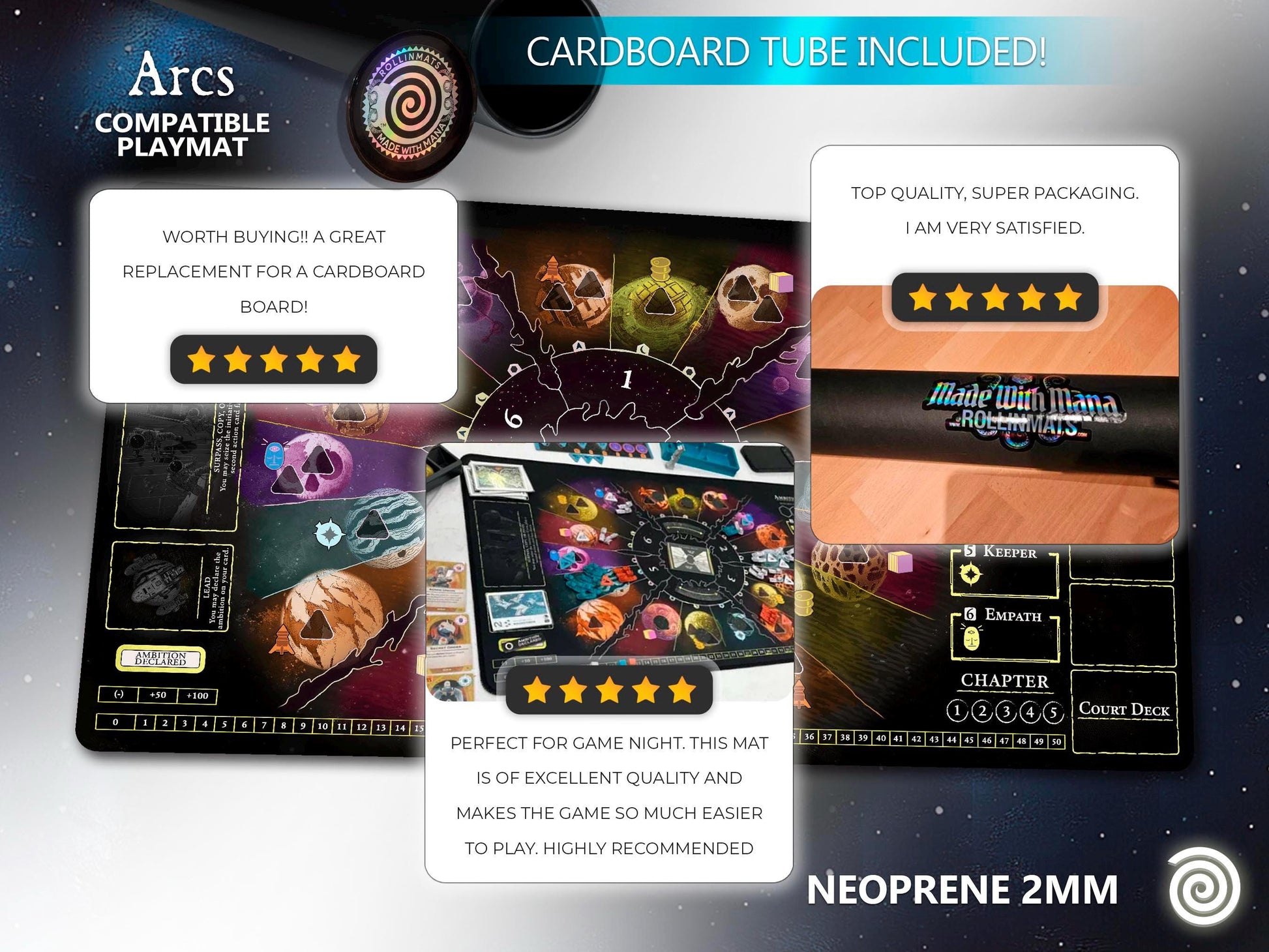 Playmat Arcs Compatible Gamemat