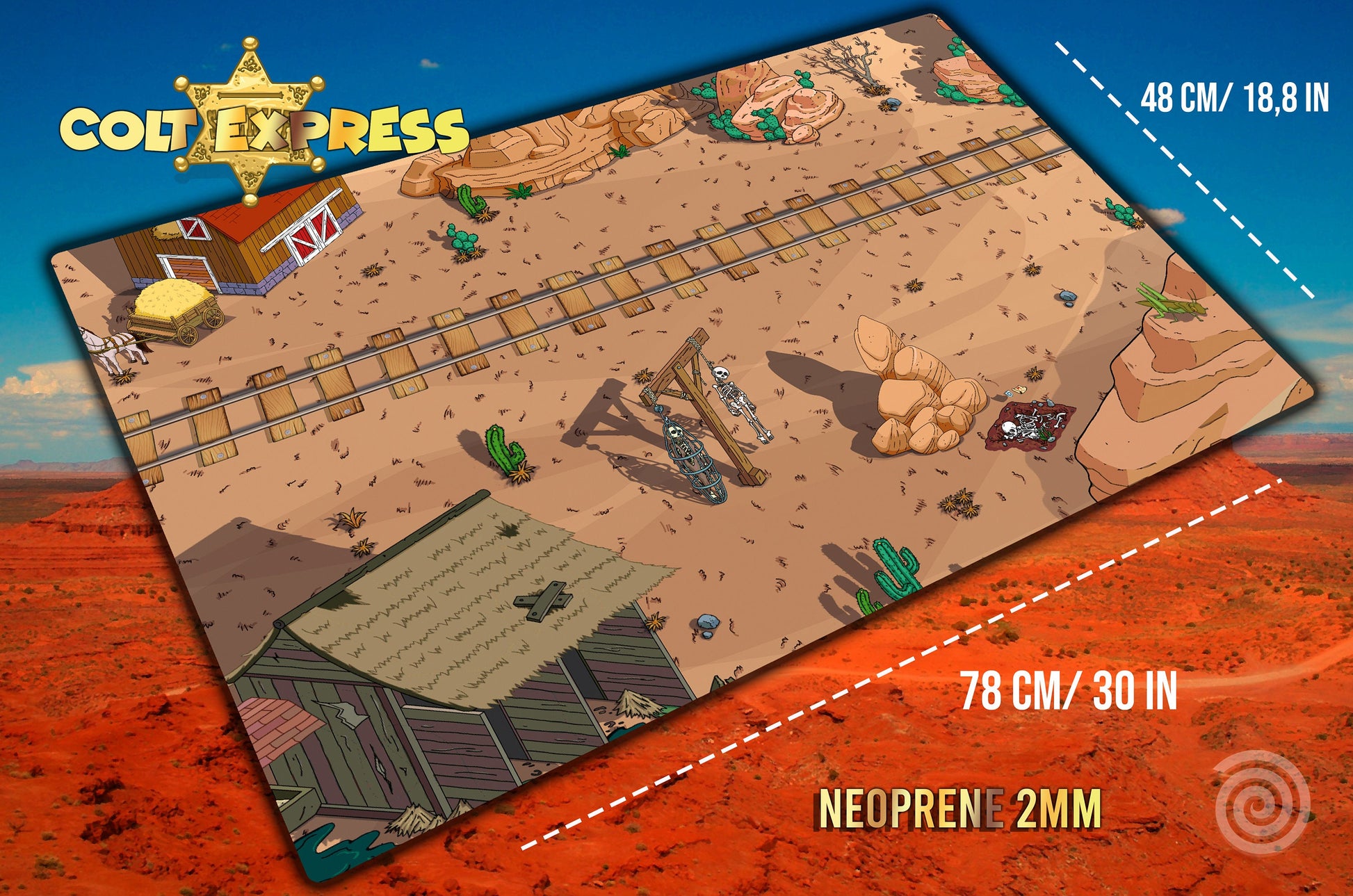 Tapete Colt Express - UNOFFICIAL PRODUCT