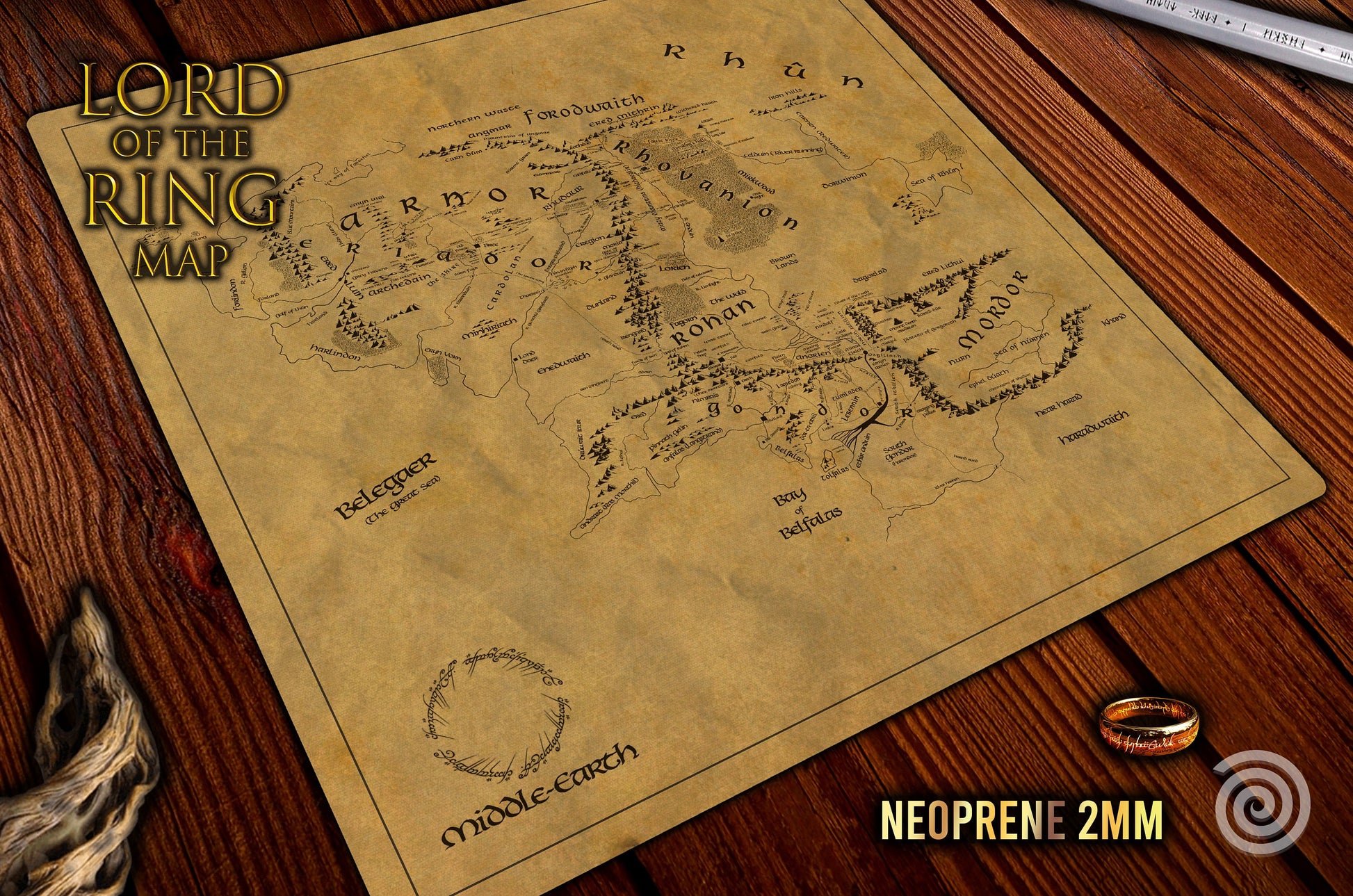 Playmat Tierra Media Middle-Earth UNOFFICIAL PRODUCT