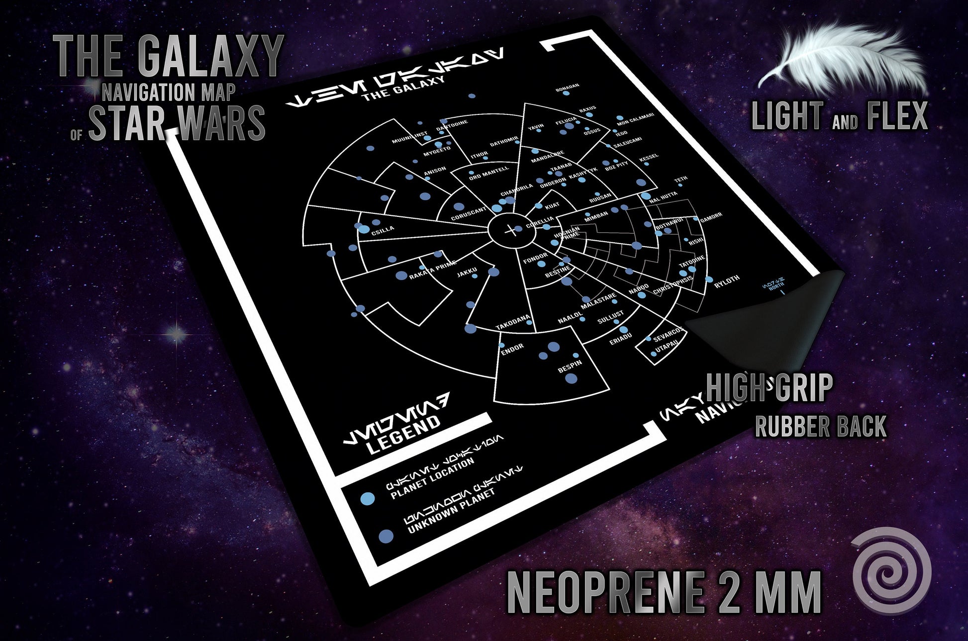 Galaxy Navigation Map Mat (based on Star Wars Rebellion Era