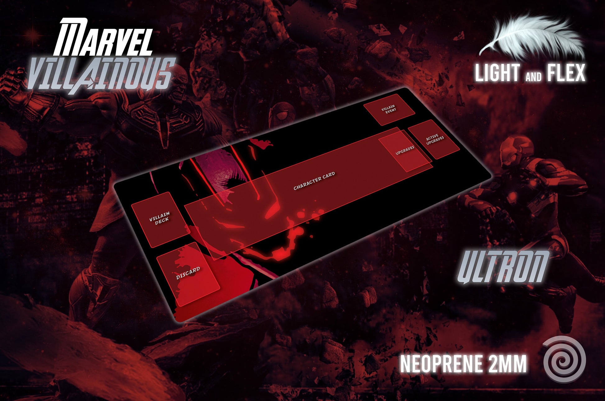 Tapete compatible con Marvel Villainous (Unofficial)