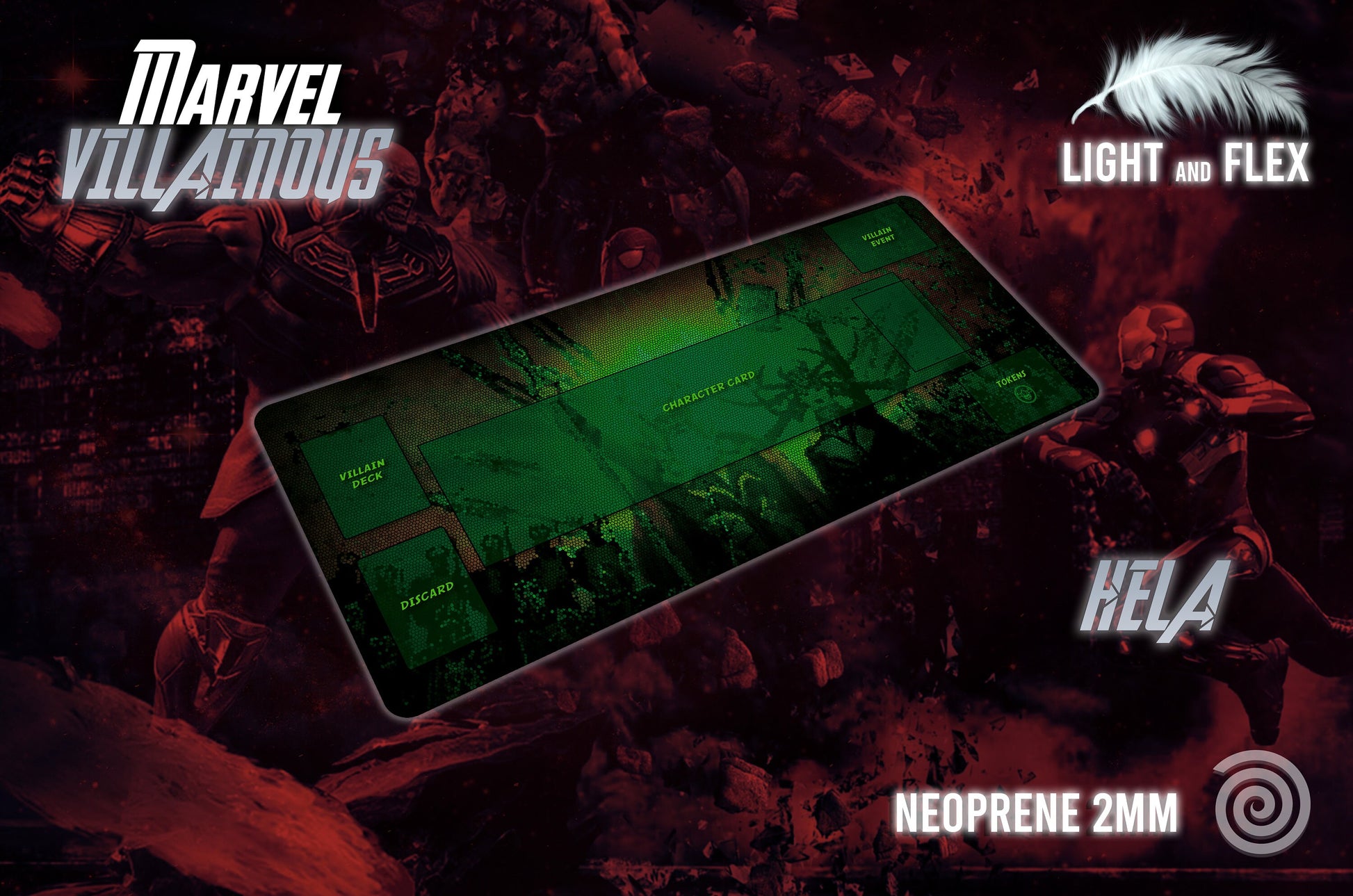 Tapete compatible con Marvel Villainous (Unofficial)