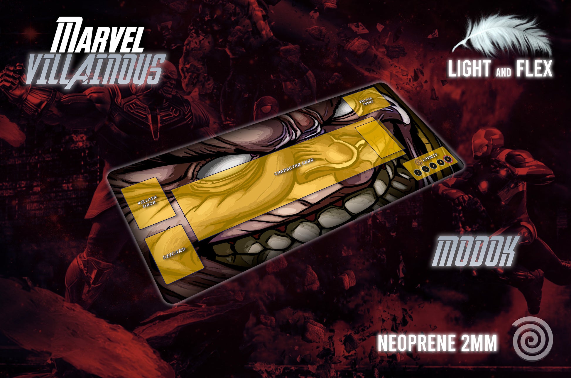 Tapete compatible con Marvel Villainous (Unofficial)