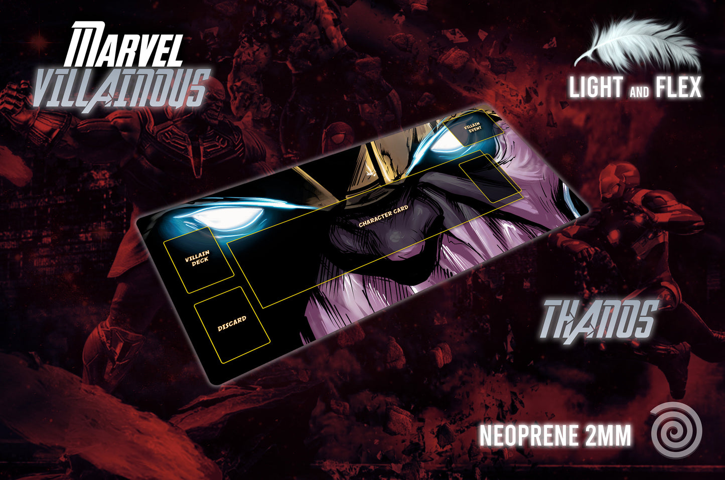 Tapete compatible con Marvel Villainous (Unofficial)