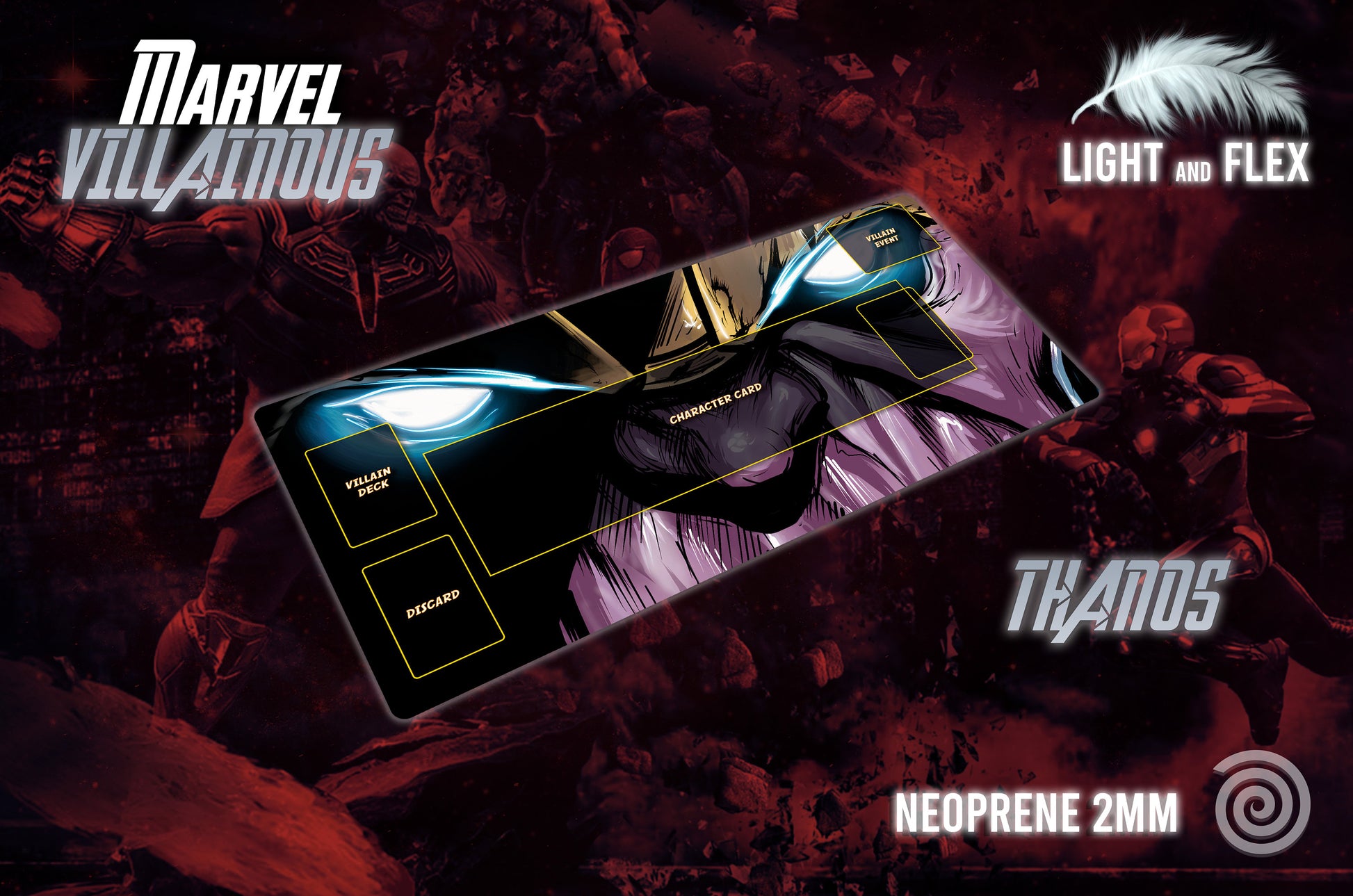 Tapete compatible con Marvel Villainous (Unofficial)