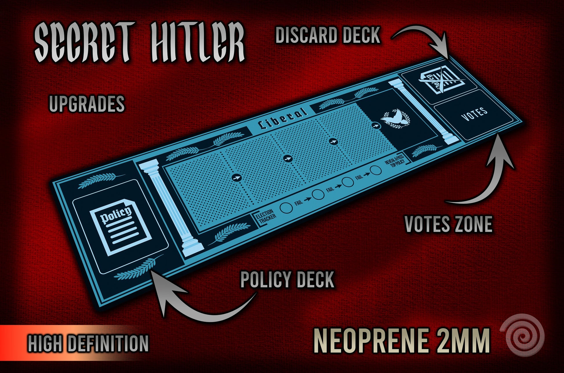 Tapetes compatibles con SECRET HITLER ( Bundle)