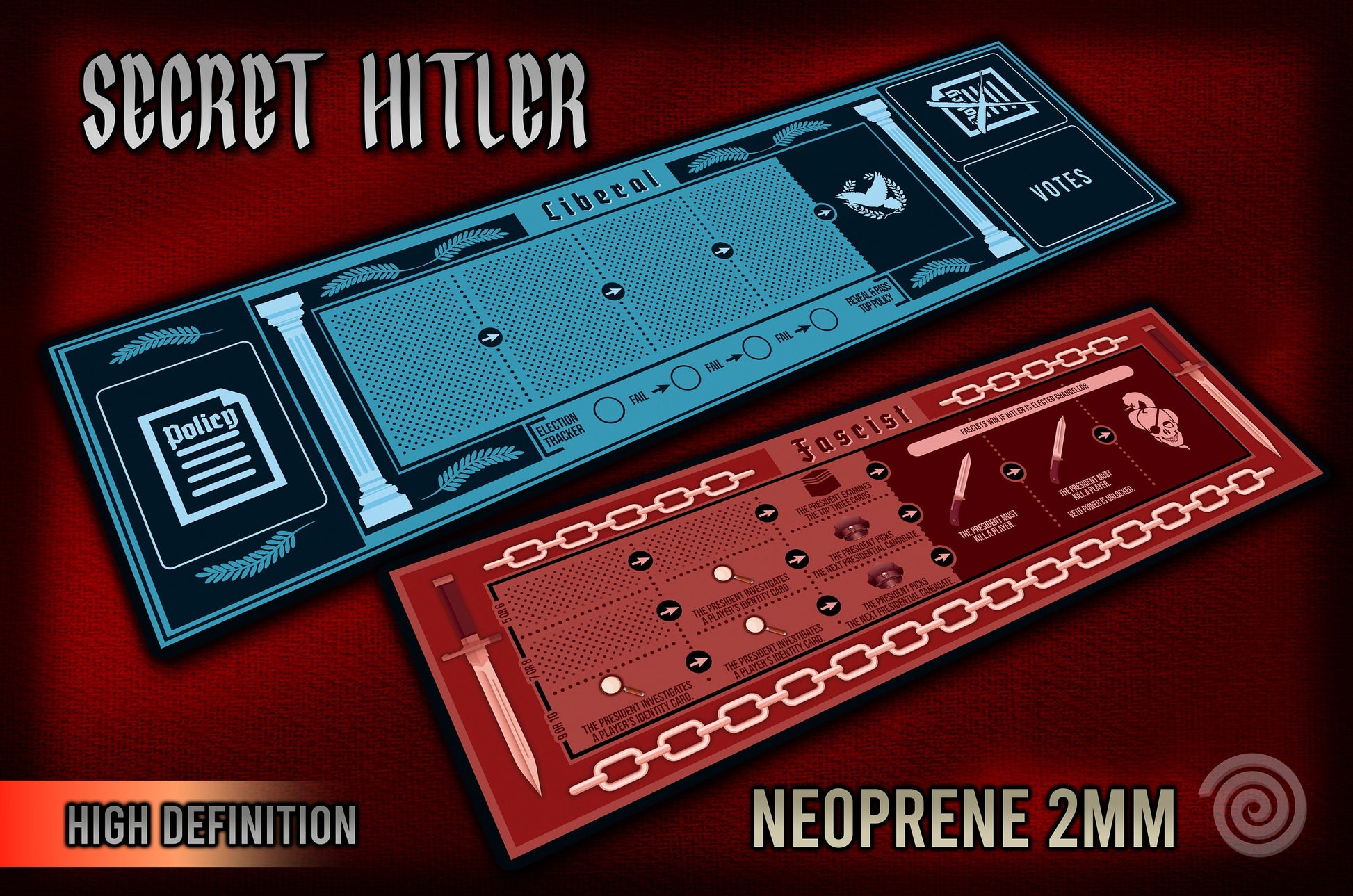 Tapetes compatibles con SECRET HITLER ( Bundle)
