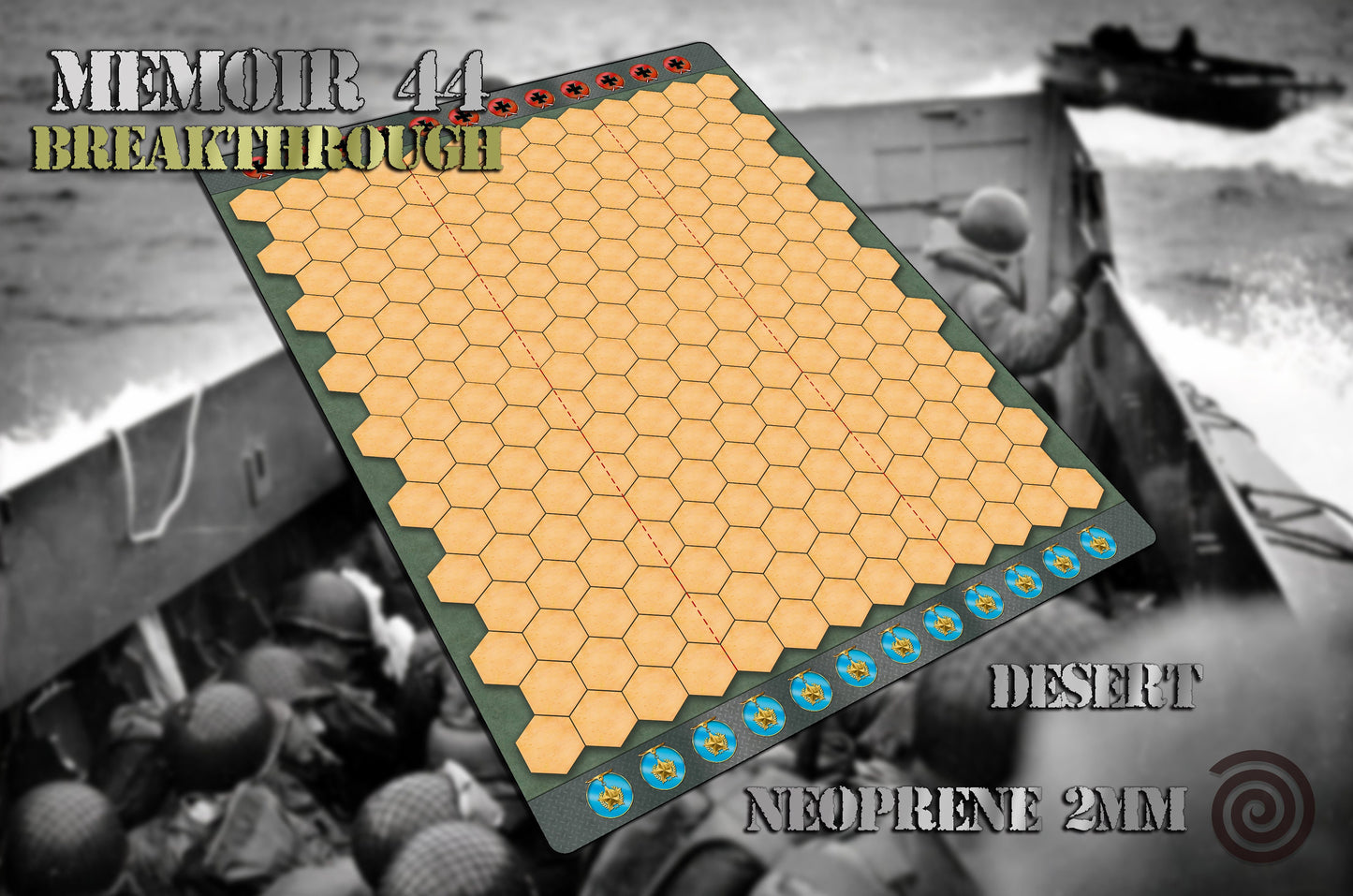 Memoir 44 compatible Gamemat (Breakthrough) – Rollinmats
