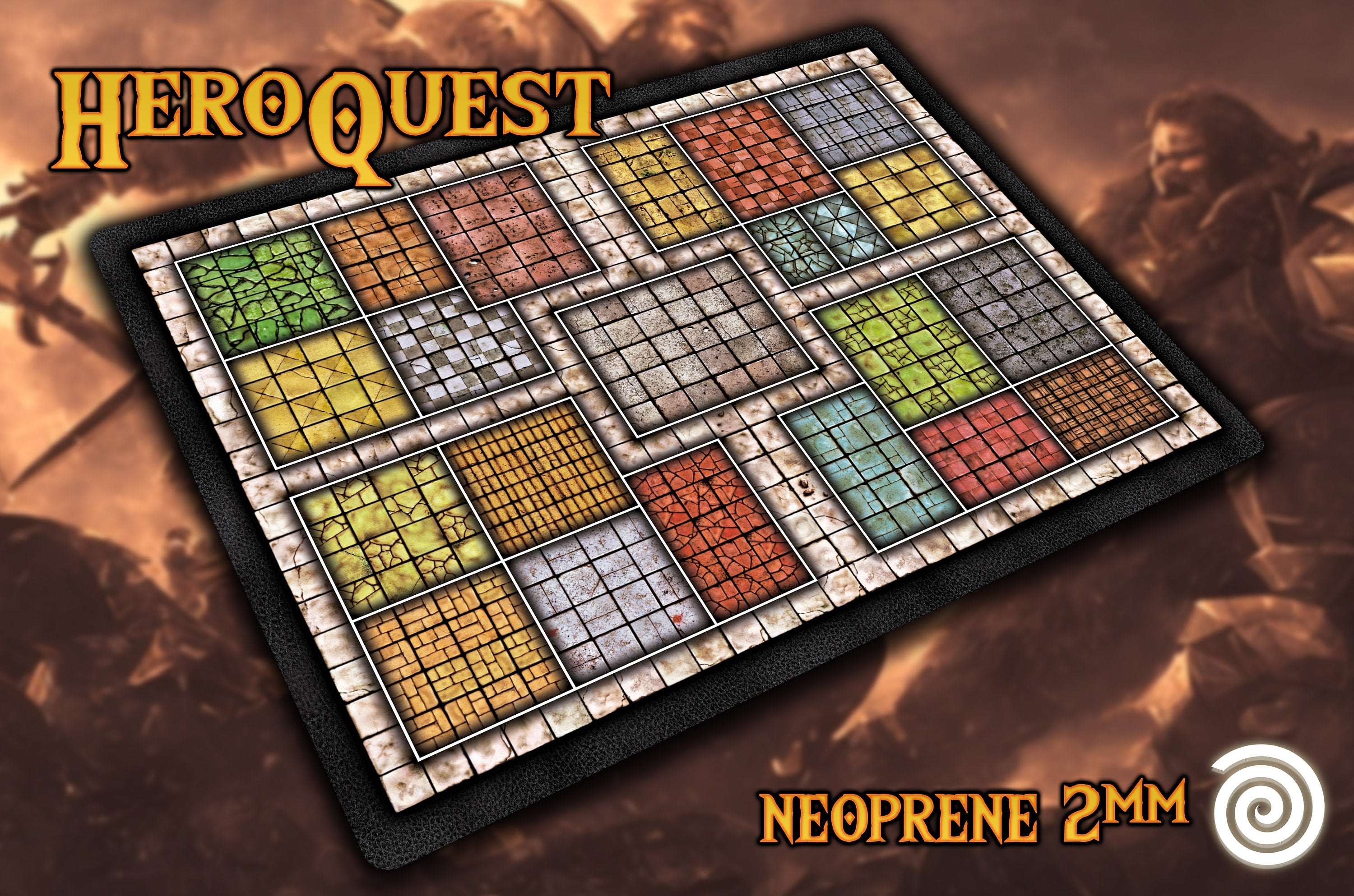 HeroQuest Remake compatible Gamemat – Rollinmats
