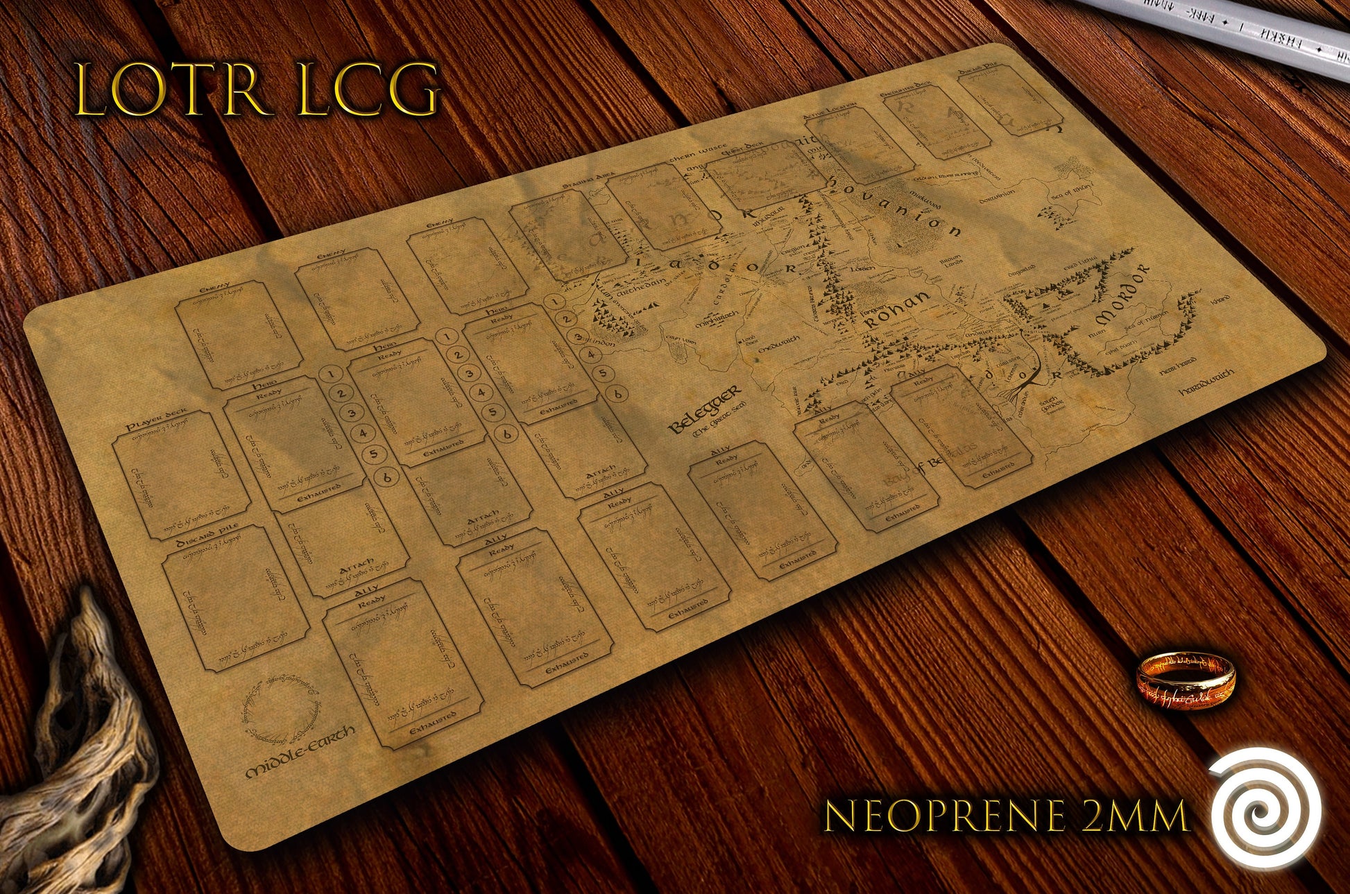 Nueva Edición! Tapete para El señor de los Anillos Lcg UNOFFICIAL PRODUCT