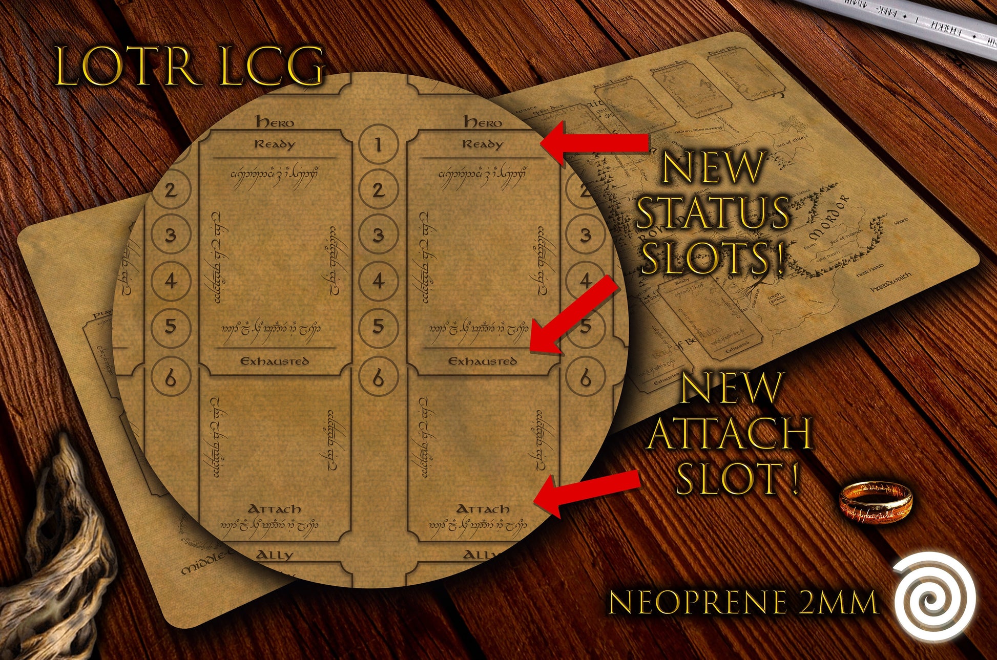 Nueva Edición! Tapete para El señor de los Anillos Lcg UNOFFICIAL PRODUCT