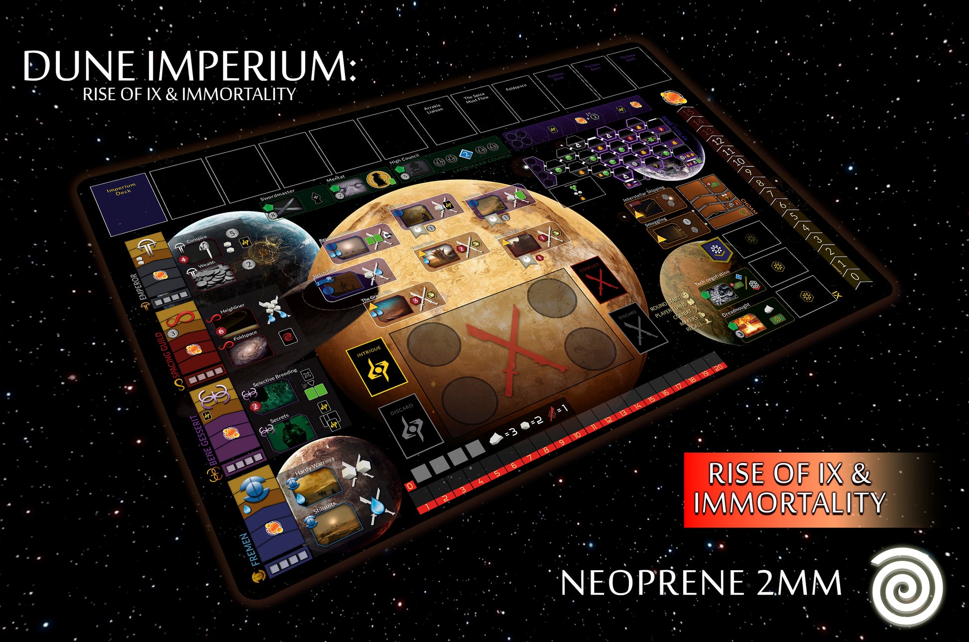 Tapete DUNE IMPERIUM : Rise of IX and Immortality (Producto No Oficial)