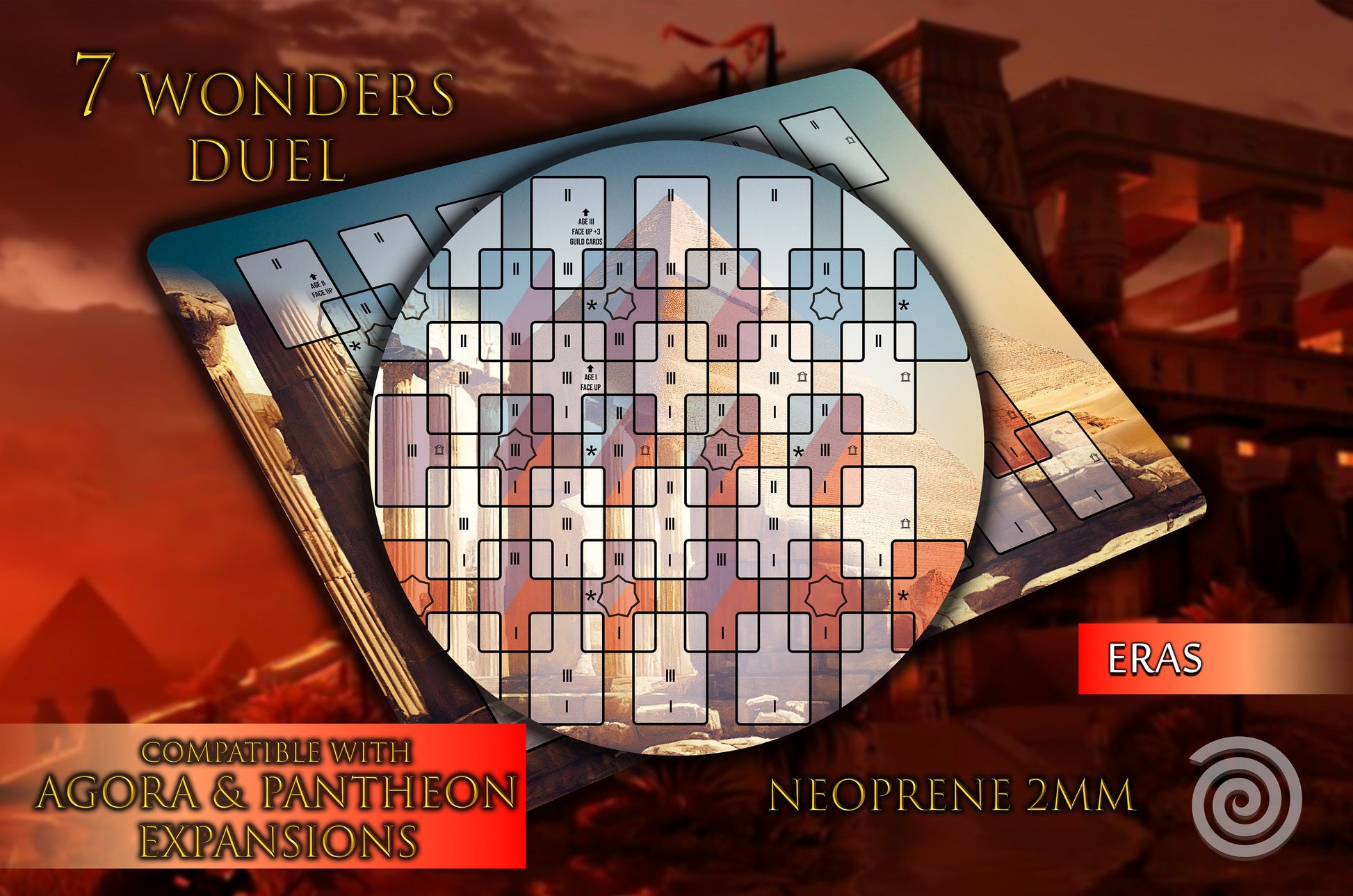 7 Wonders Duel compatible Playmats Rollinmats 7 Wonders Duel compatible Playmats Rollinmats