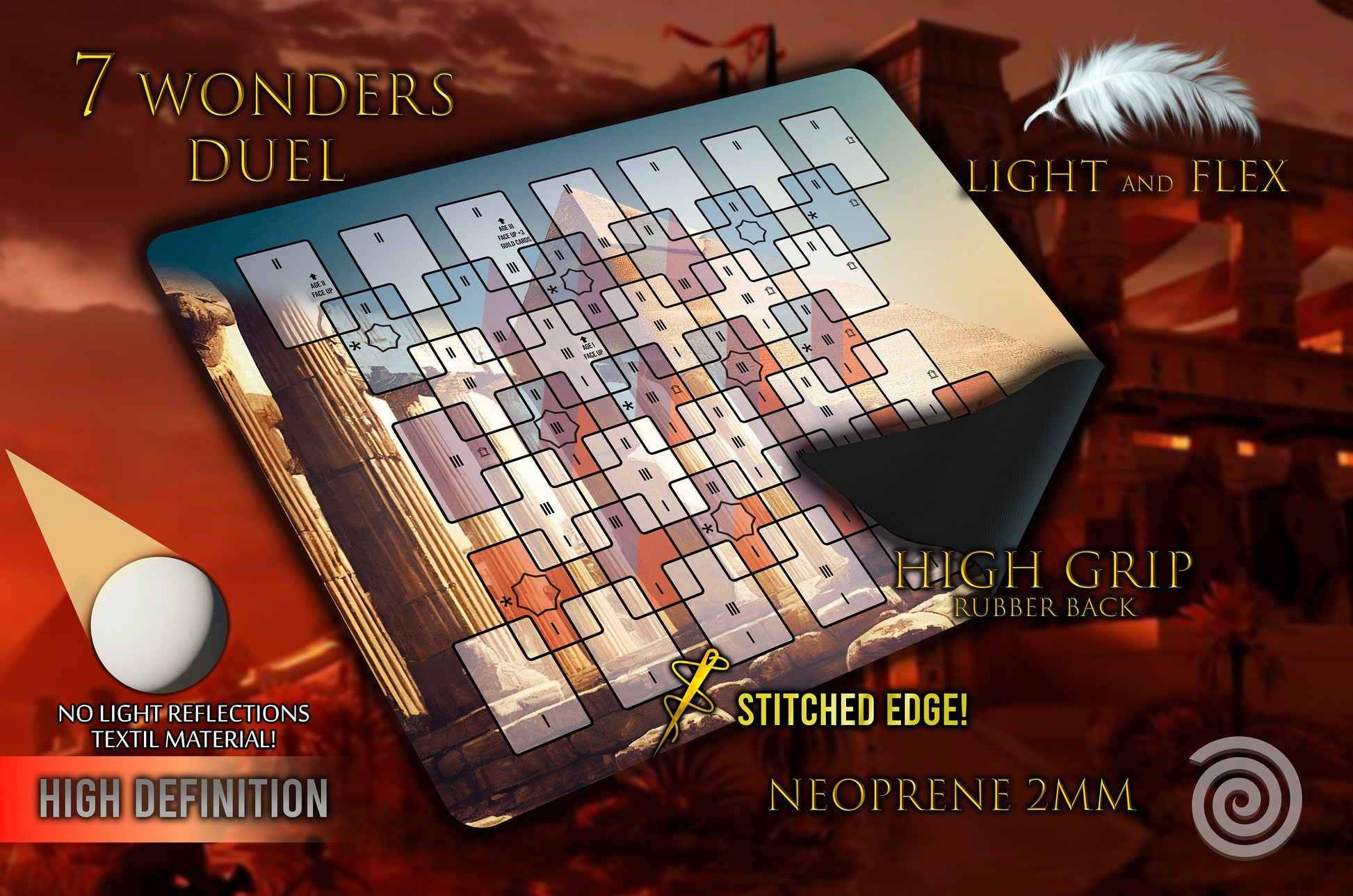 7 Wonders Duel compatible Playmats Rollinmats 7 Wonders Duel compatible Playmats Rollinmats