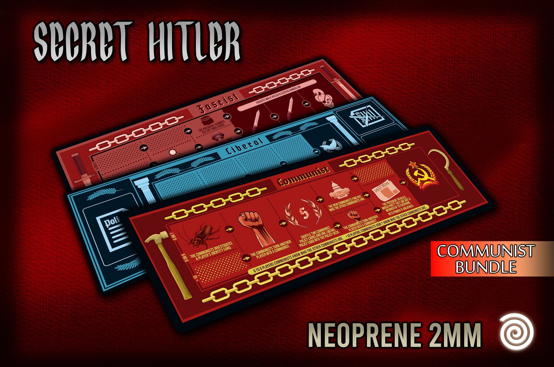 Tapetes compatibles con SECRET HITLER ( Bundle)