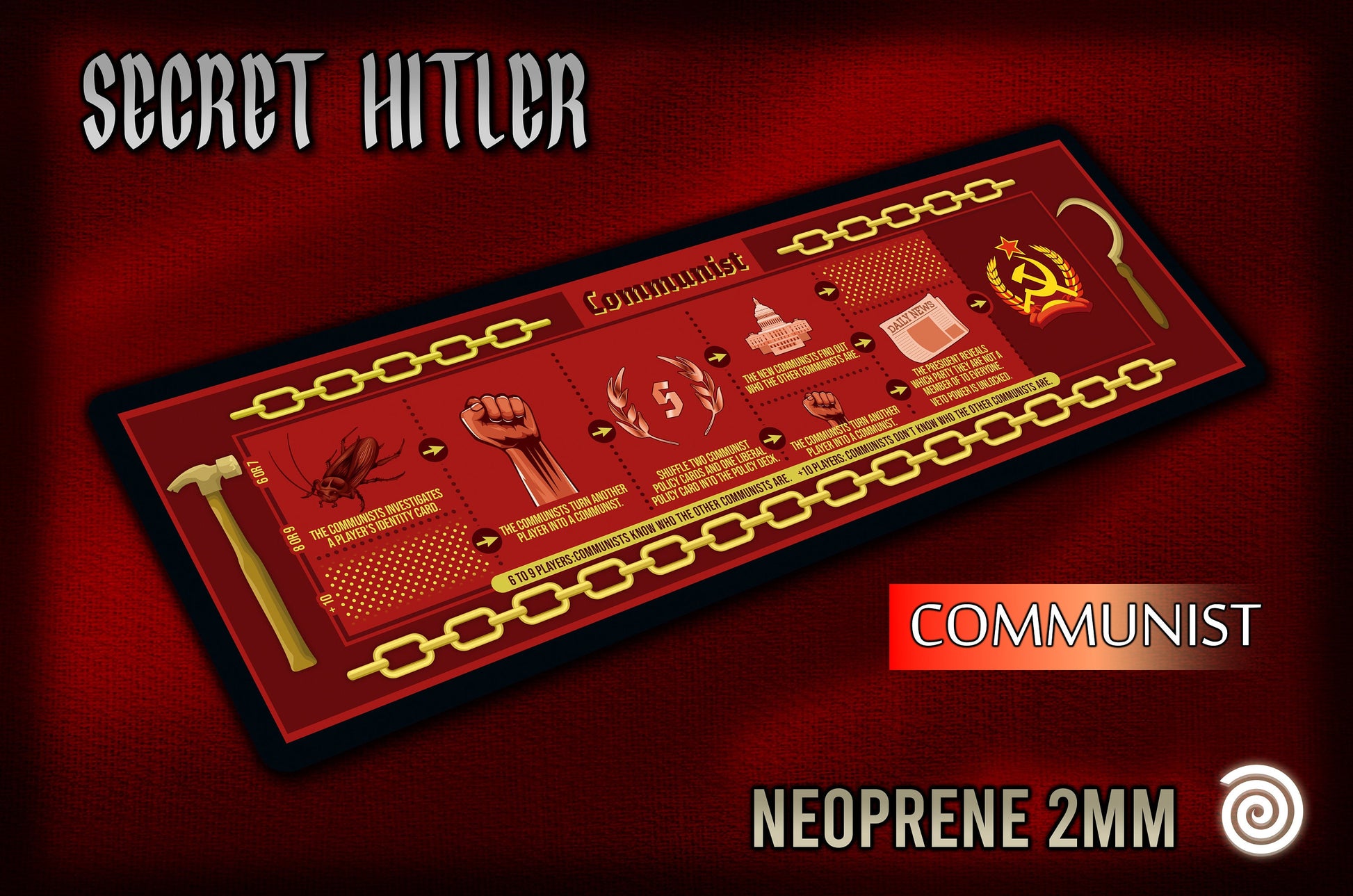 Tapetes compatibles con SECRET HITLER ( Bundle)