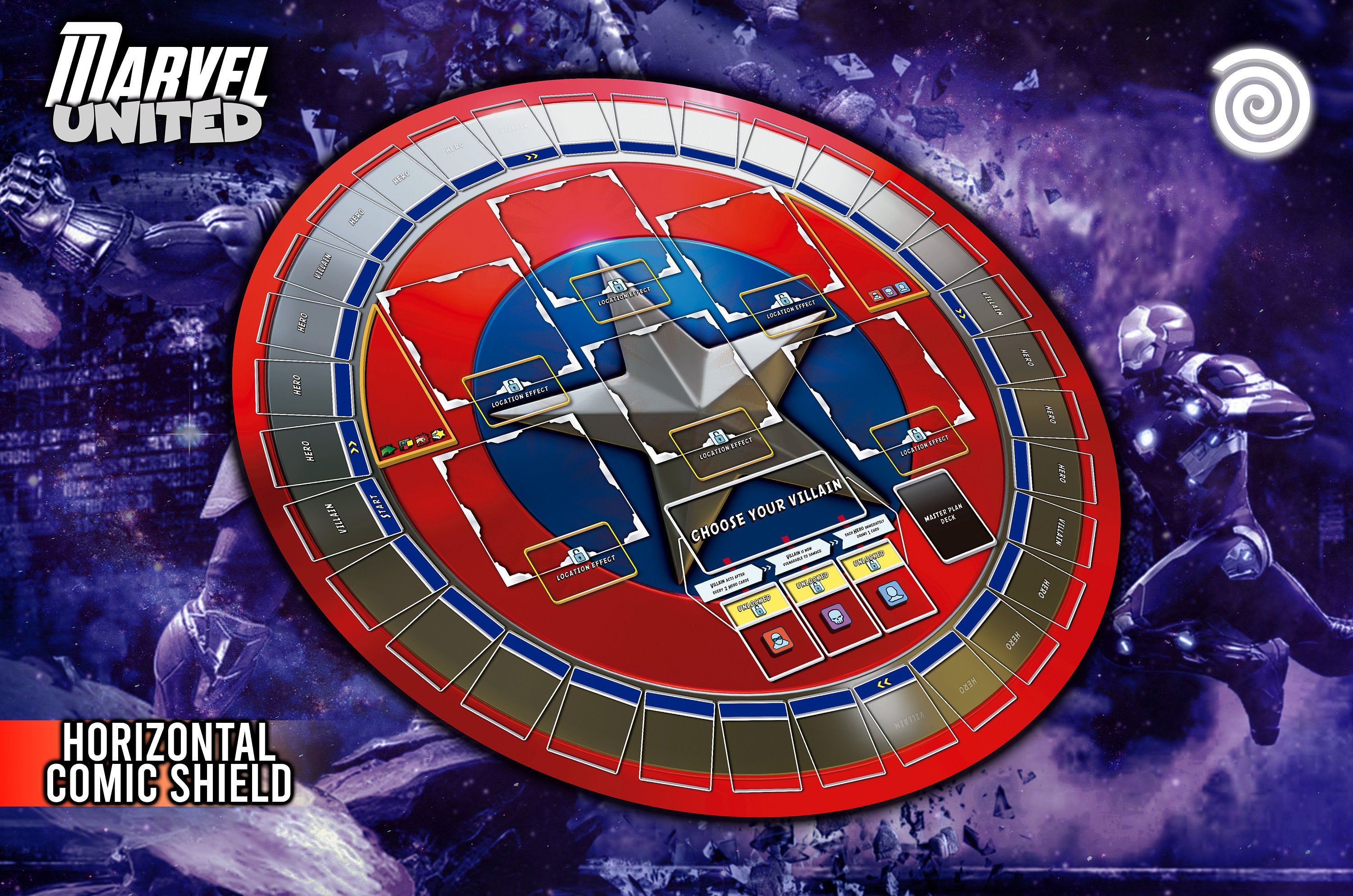 Marvel United compatible Gamemat | Rollinmats