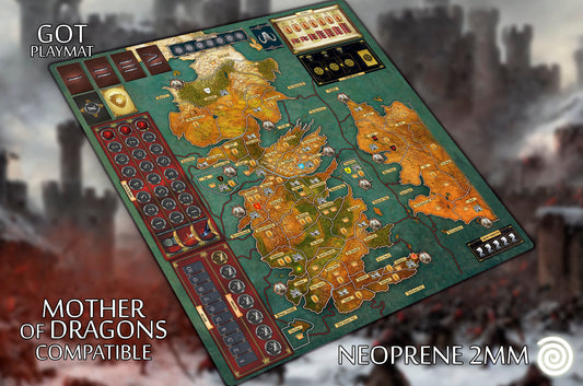 Playmat Juego de Tronos con expansión Madre de Dragones UNOFFICIAL PRODUCT